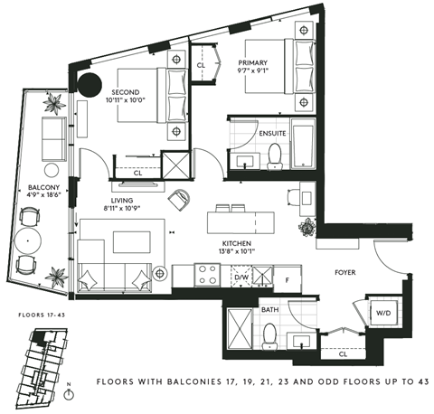 450 Front Street West Studio-3 Beds Apartment for Rent - Photo Gallery 46